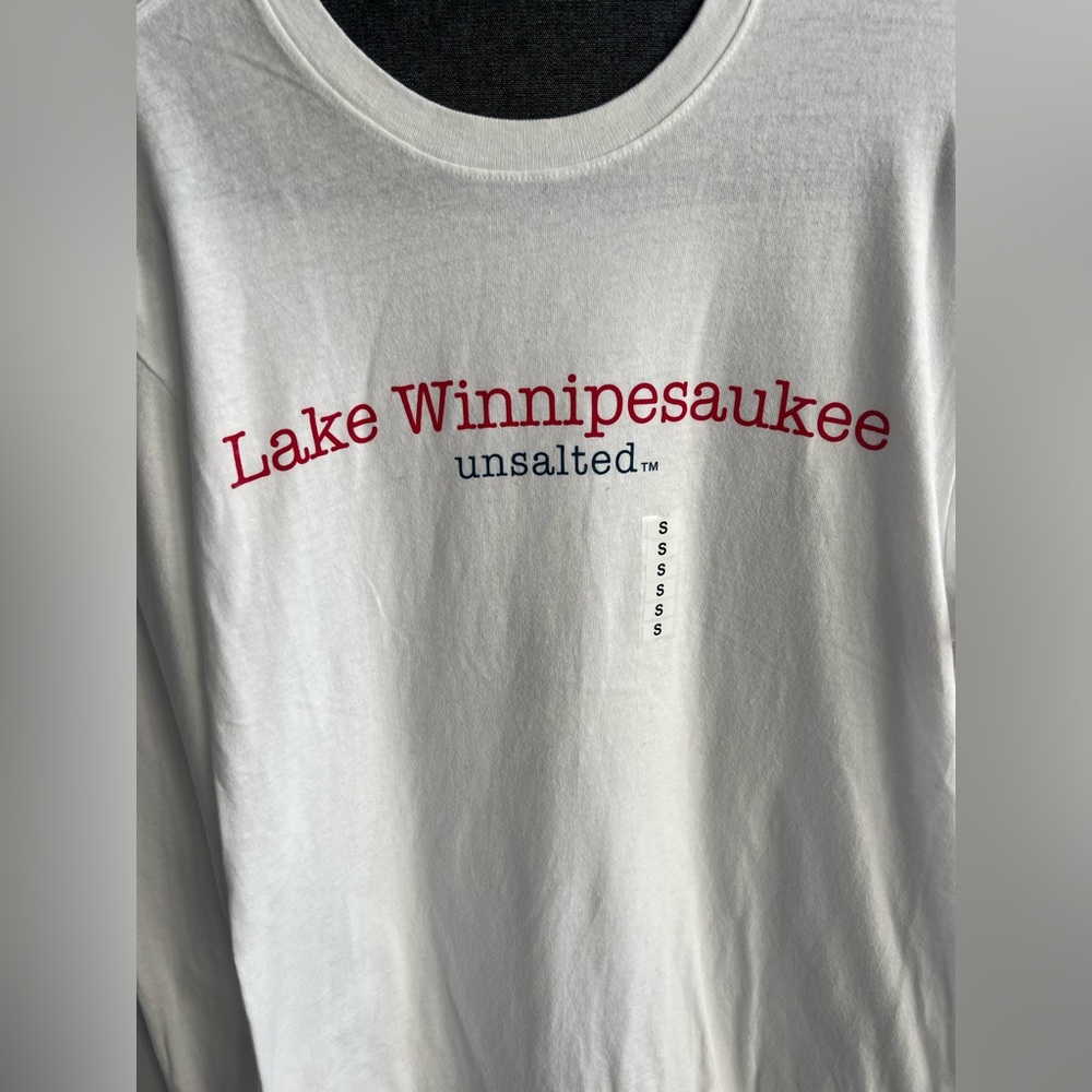 Lake Winnipesaukee  NWT mens LS white “Shark” unsalted cotton shirt - Picture 2 of 8